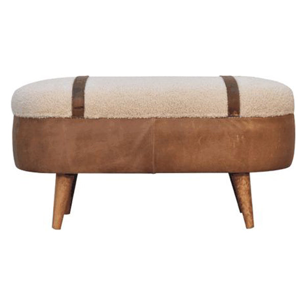 Artisan - Tan Buffalo Boucle Nordic Bench