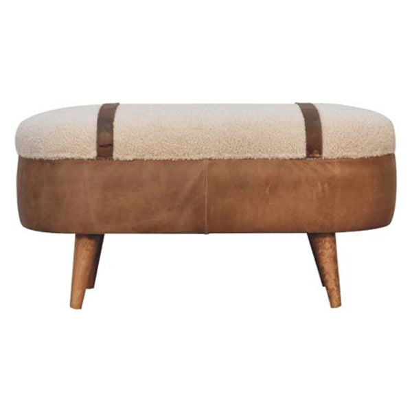 Artisan - Tan Buffalo Boucle Nordic Bench