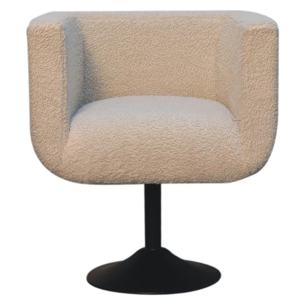 Artisan - Cream Boucle Swivel Chair