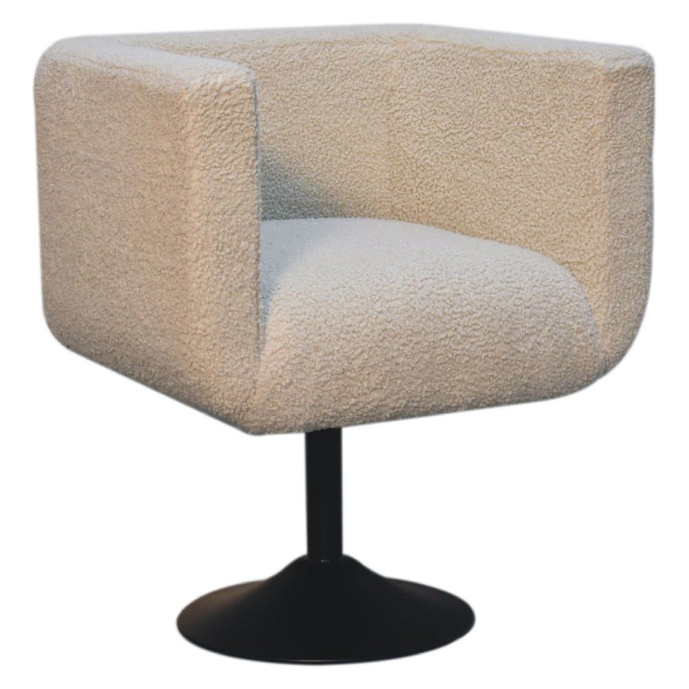 Artisan - Cream Boucle Swivel Chair