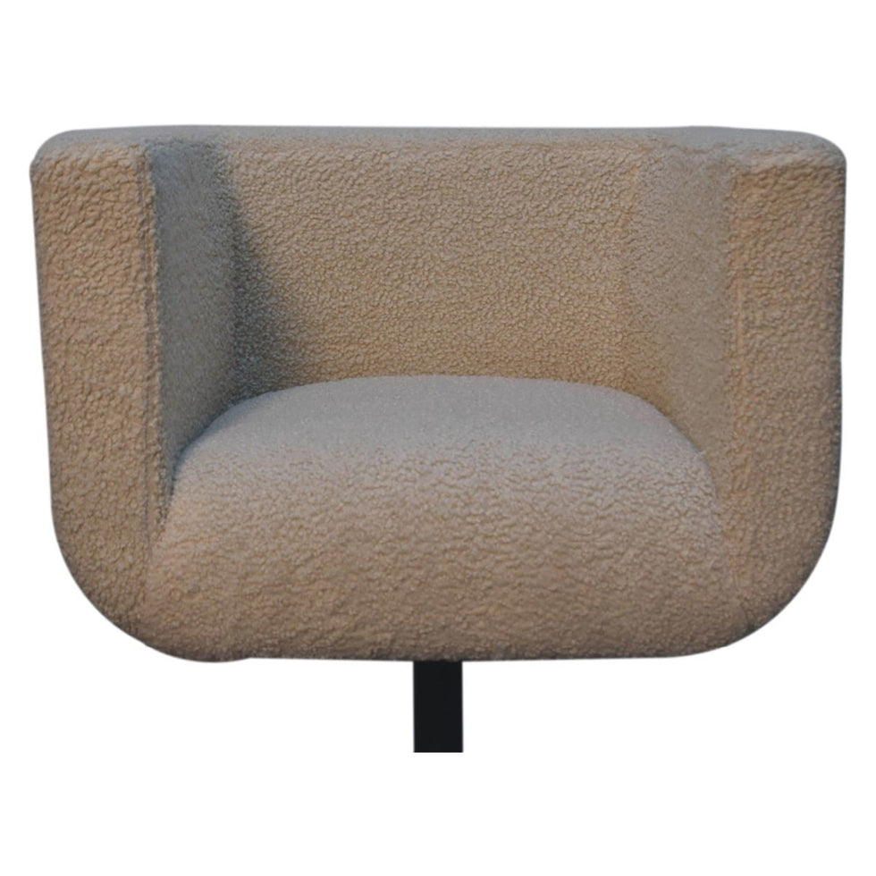Artisan - Cream Boucle Swivel Chair