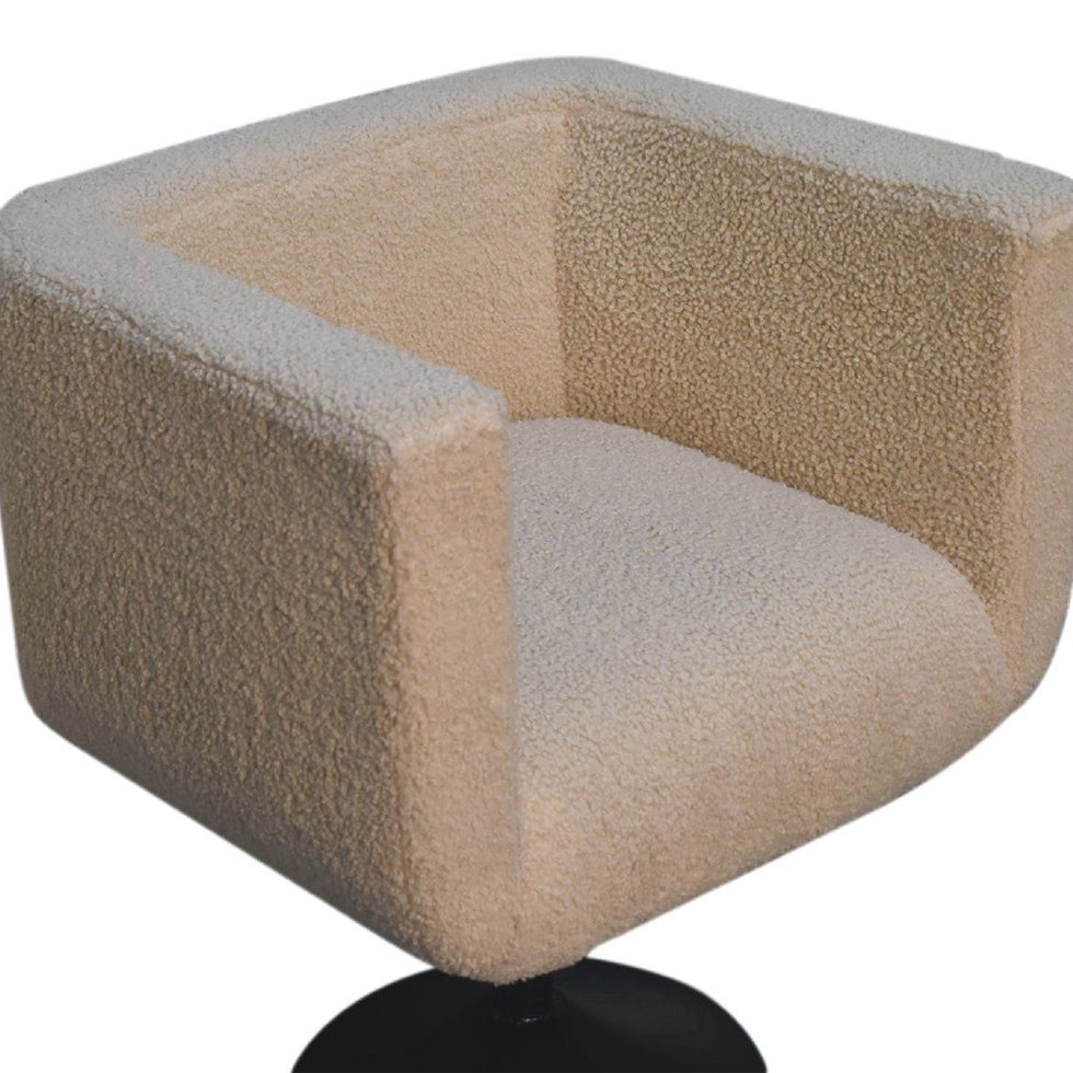 Artisan - Cream Boucle Swivel Chair