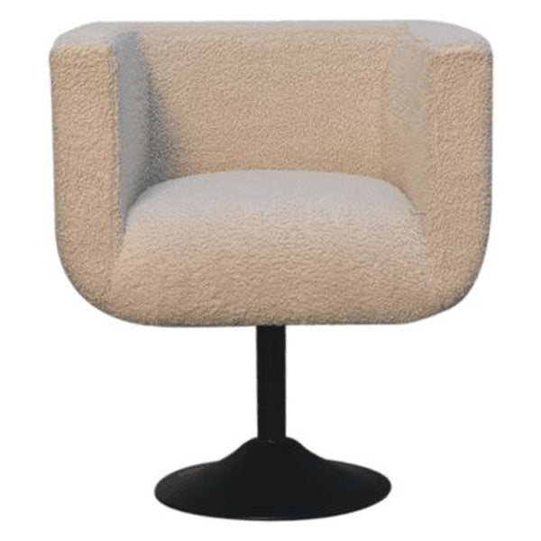 Artisan - Cream Boucle Swivel Chair