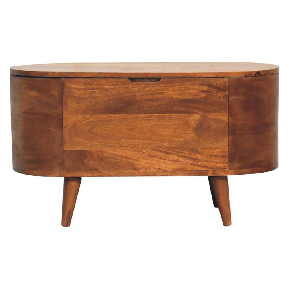 Artisan - Chestnut Rounded Lid Up Blanket Box