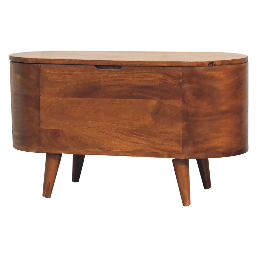 Artisan - Chestnut Rounded Lid Up Blanket Box