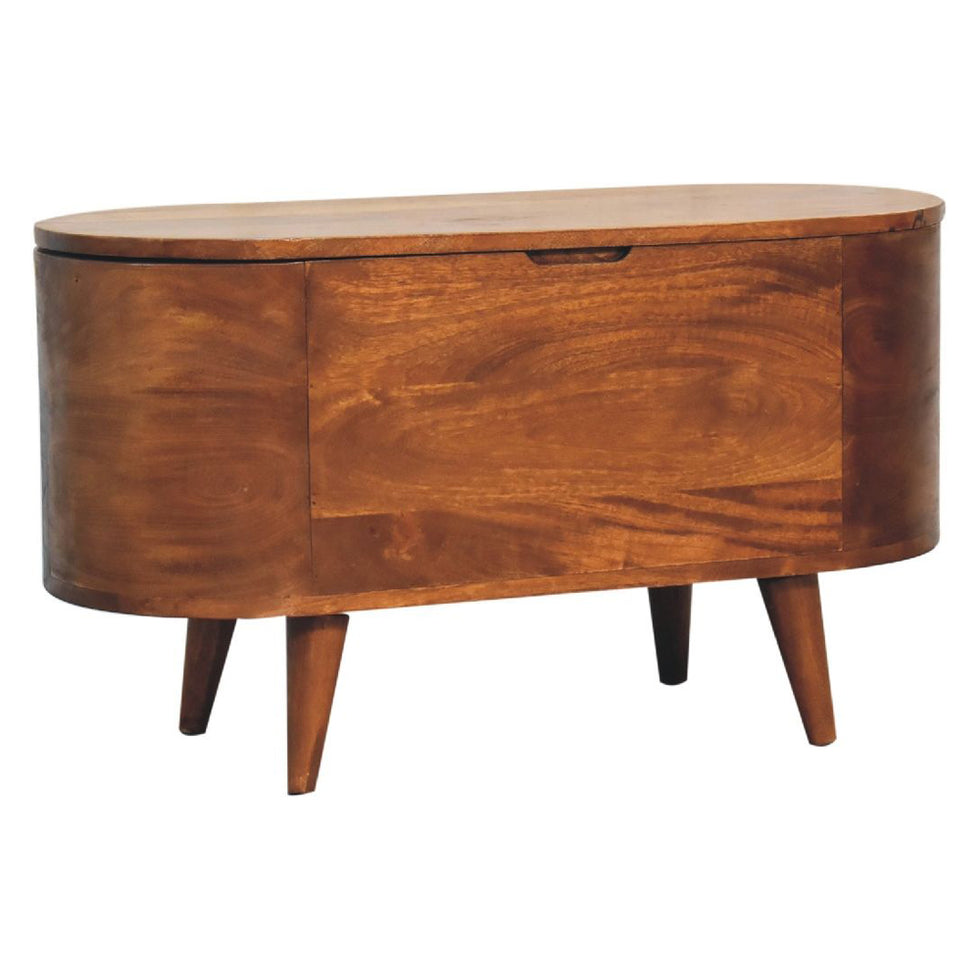 Artisan - Chestnut Rounded Lid Up Blanket Box