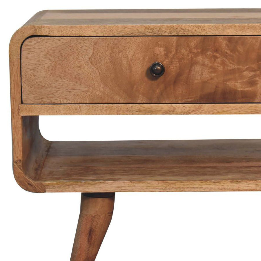 Artisan - Reverse Curve Oak-Ish Media Unit