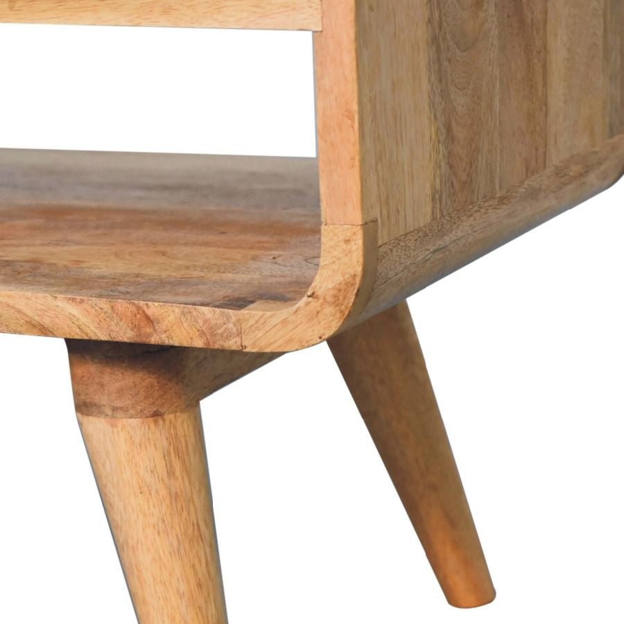 Artisan - Reverse Curve Oak-Ish Media Unit