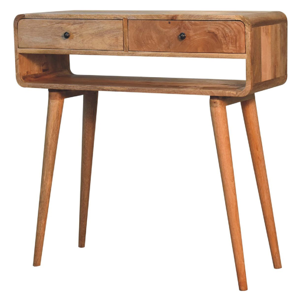 Artisan - Reverse Curve Oak-Ish Media Unit