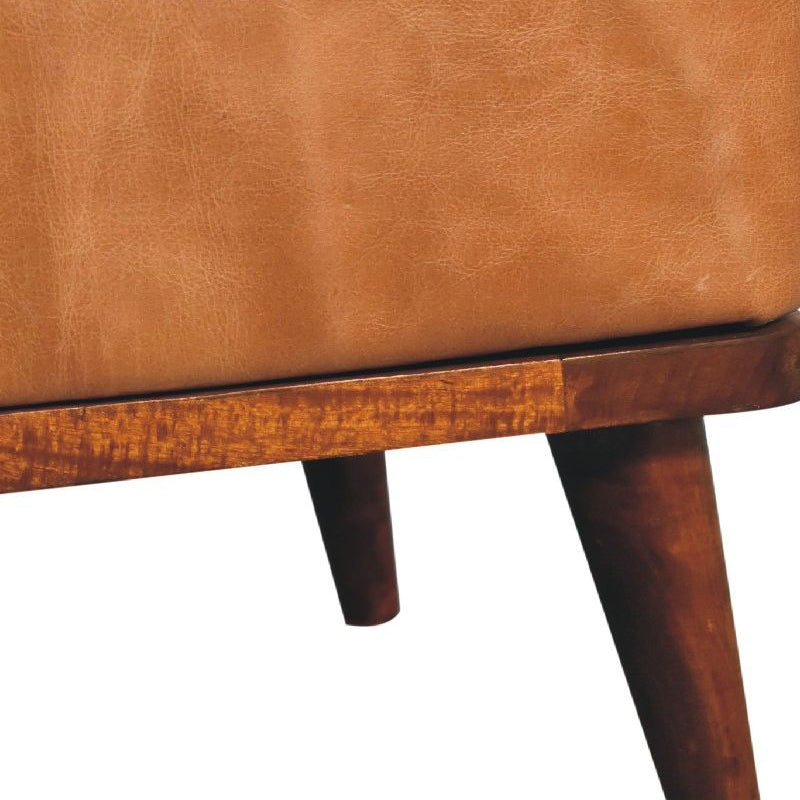 Artisan - Reverse Curve Oak-Ish Media Unit