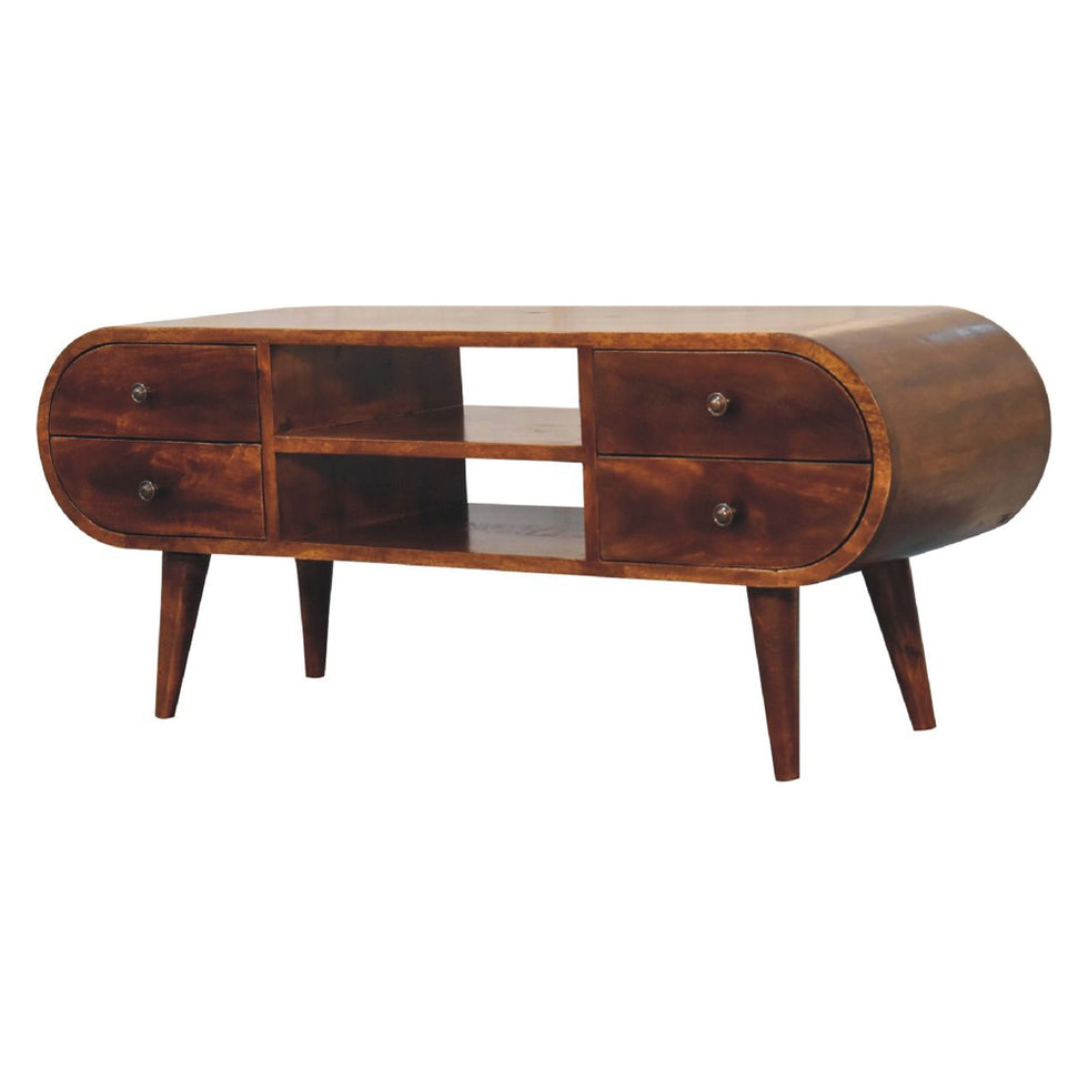 Artisan - Chestnut Circular Media Unit
