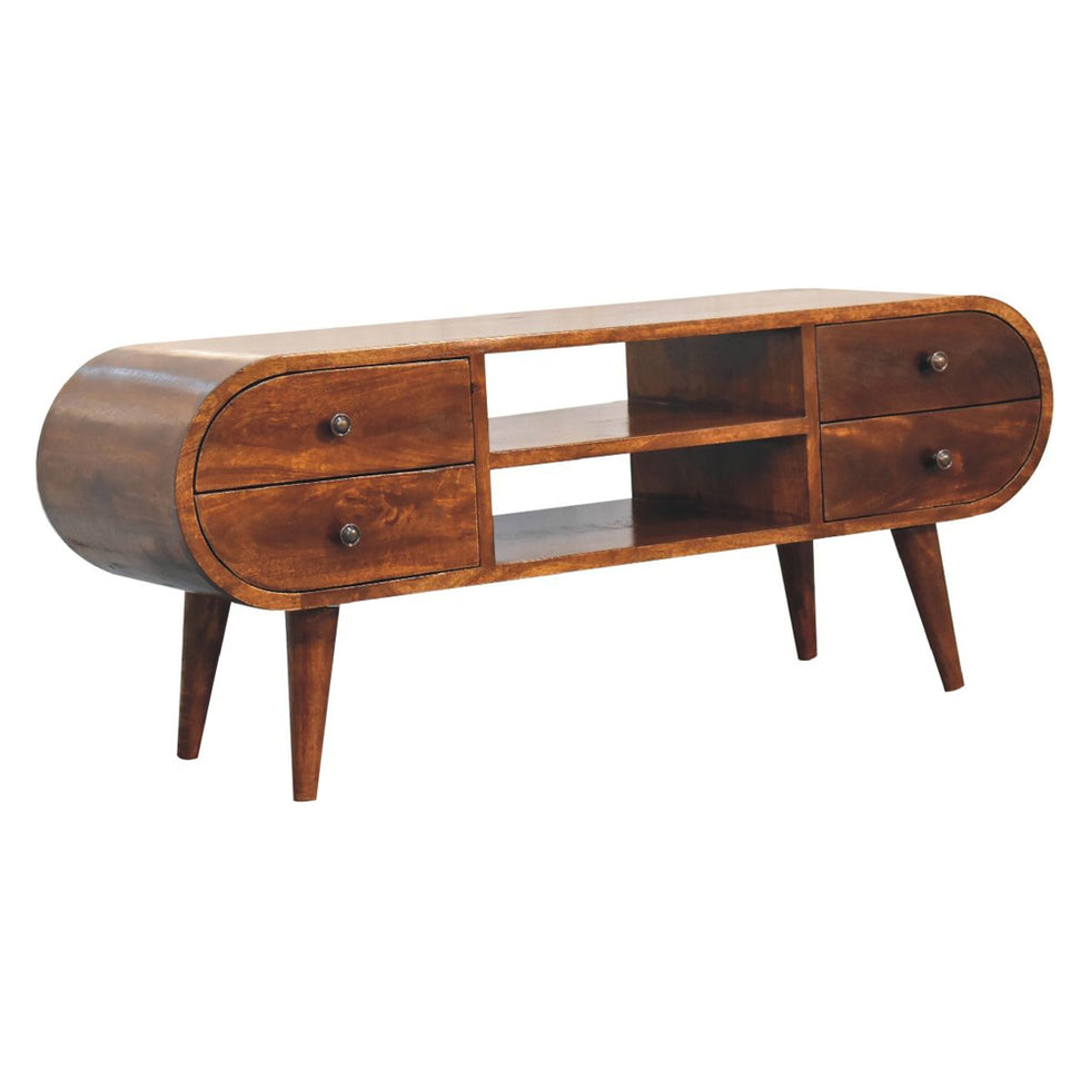 Artisan - Chestnut Circular Media Unit