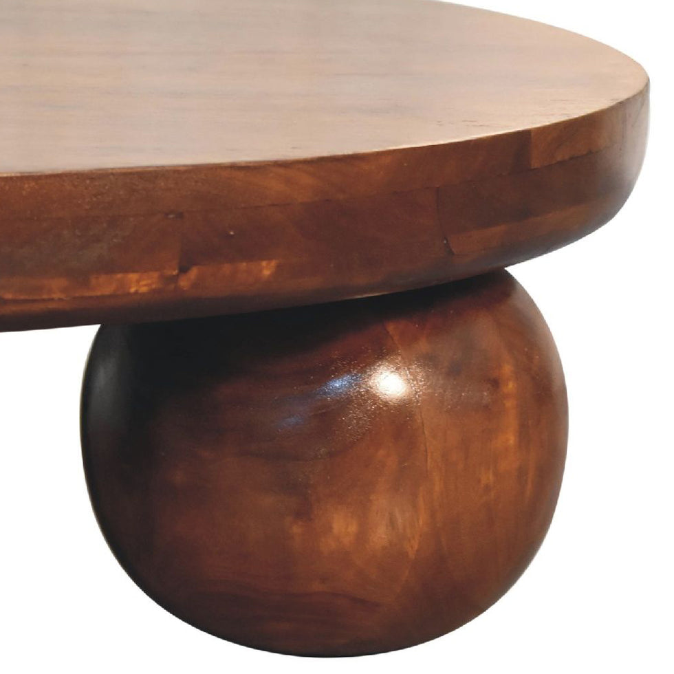 Artisan - Chestnut Central Ball Table