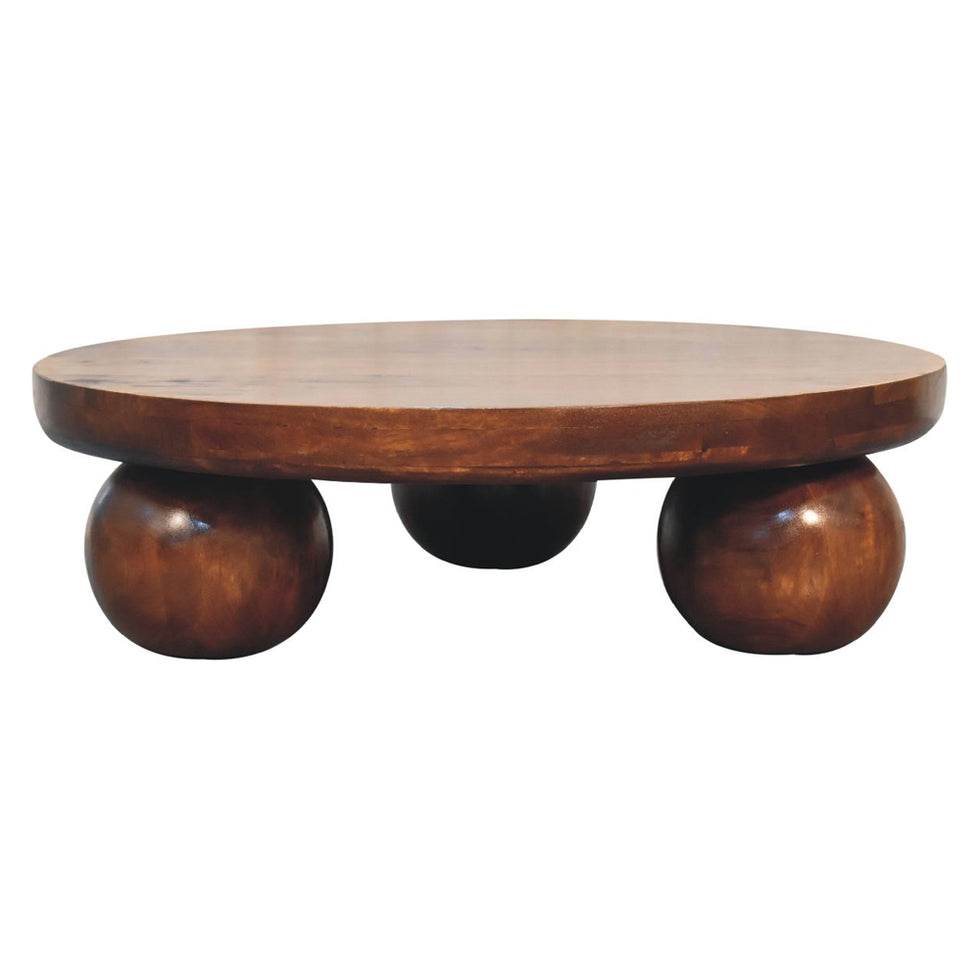 Artisan - Chestnut Central Ball Table