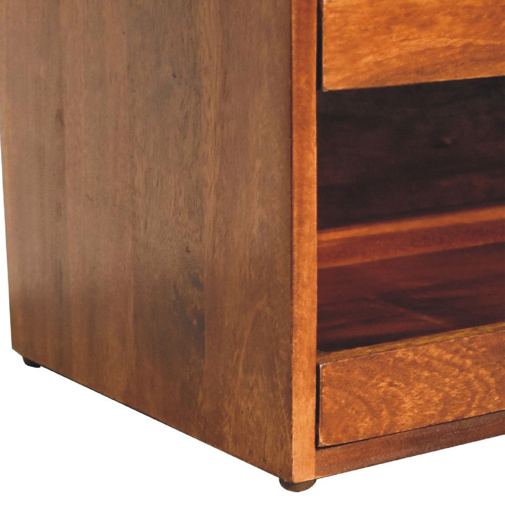 Artisan - Buffalo Hide Pull Out Shoe Storage Bench