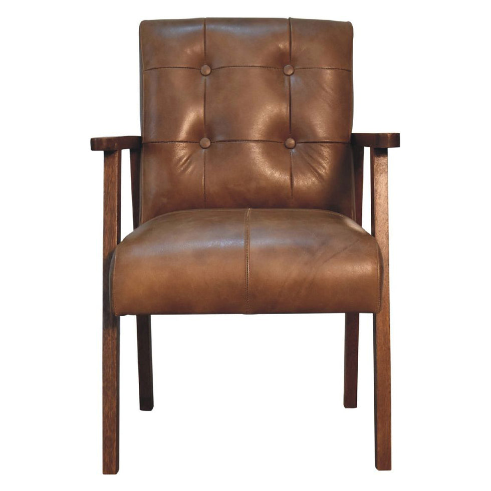 Artisan - Brown Buffalo Leather Chair
