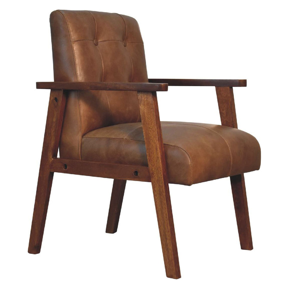 Artisan - Brown Buffalo Leather Chair