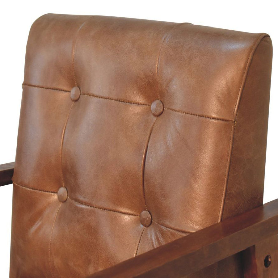 Artisan - Brown Buffalo Leather Chair