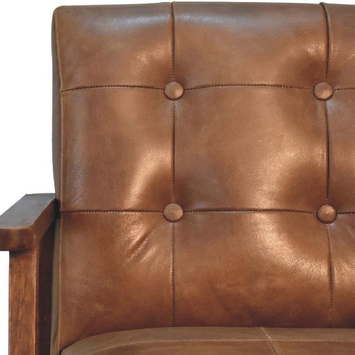 Artisan - Brown Buffalo Leather Chair