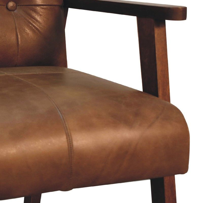 Artisan - Brown Buffalo Leather Chair