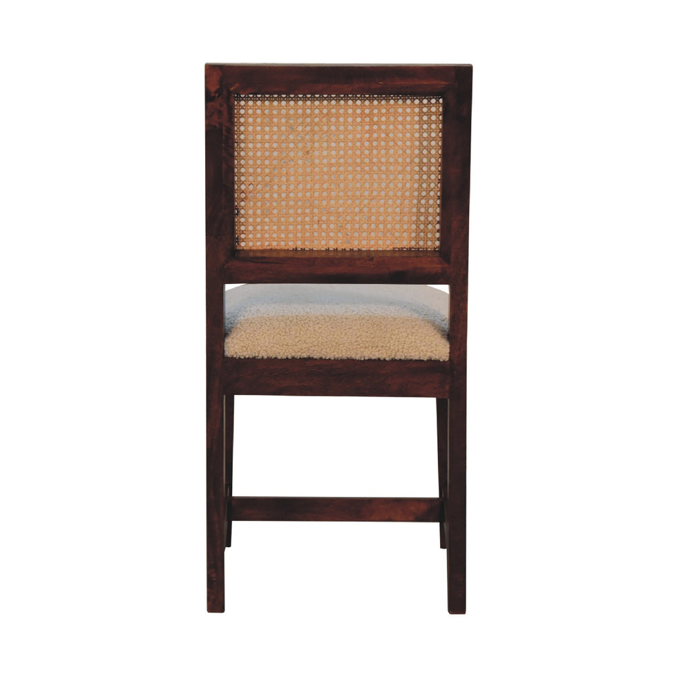 Artisan - Rattan Chair in Cream, Boucle