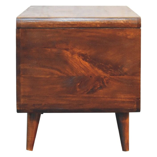 Artisan - Curved Chestnut Blanket Box