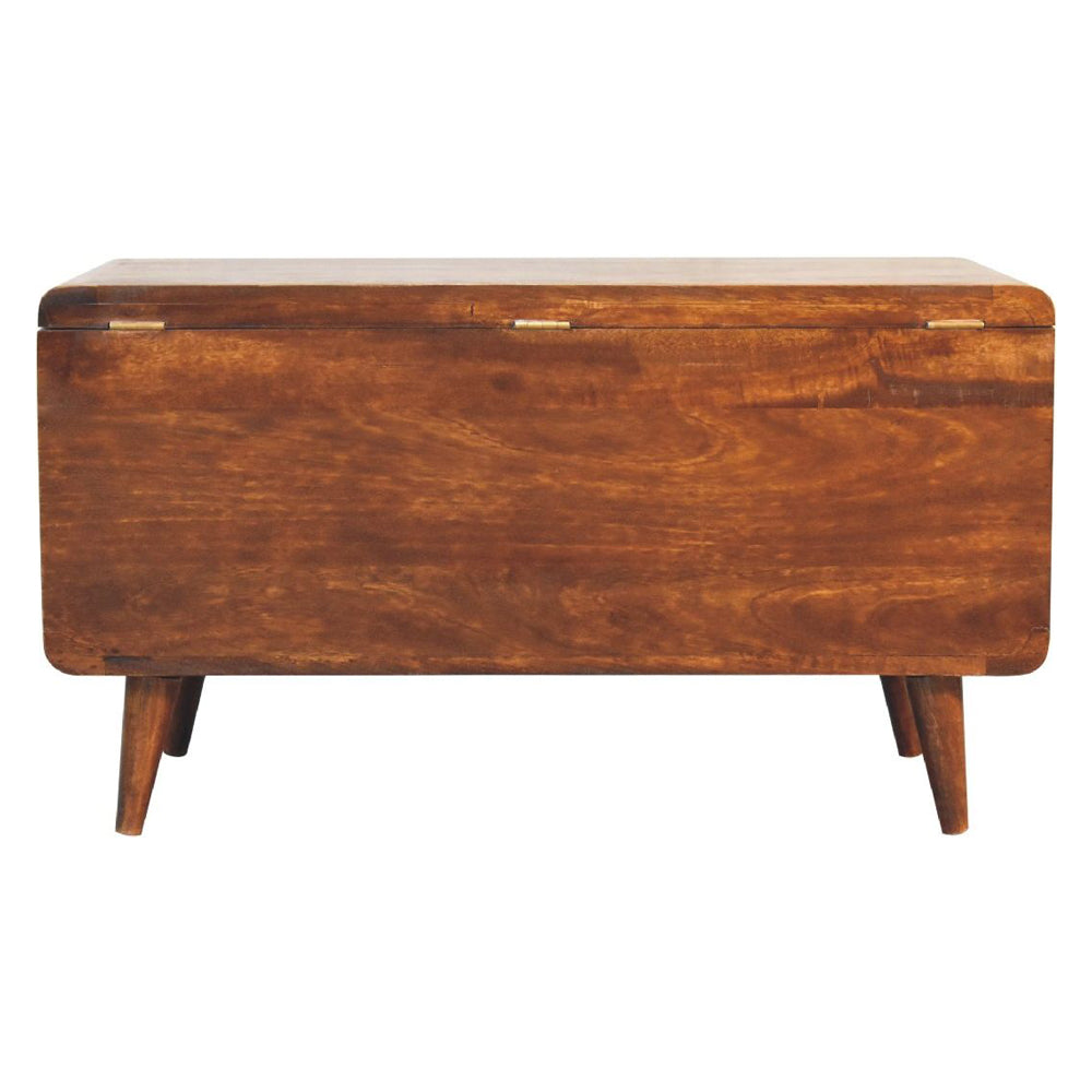 Artisan - Curved Chestnut Blanket Box