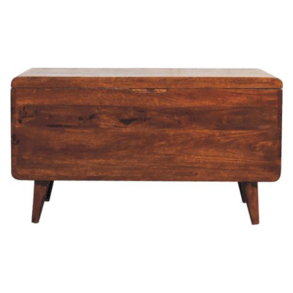 Artisan - Curved Chestnut Blanket Box