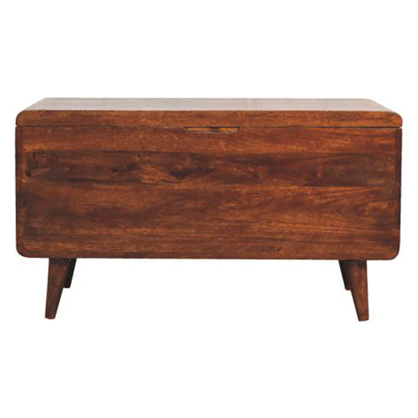 Artisan - Curved Chestnut Blanket Box