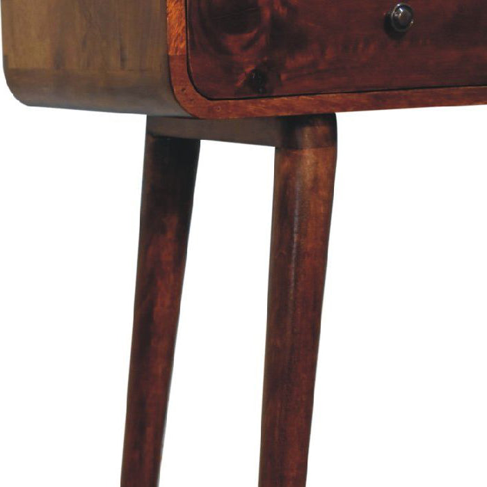Artisan - Chestnut Curved Hallway Table