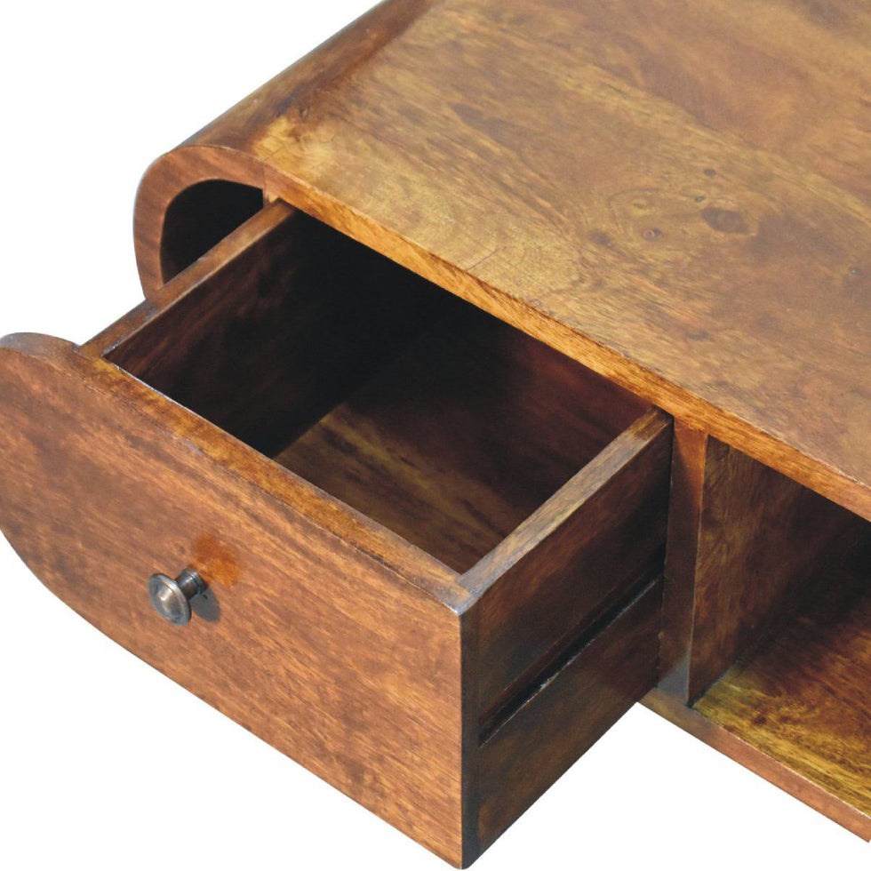 Artisan - Chestnut Circular TV Unit