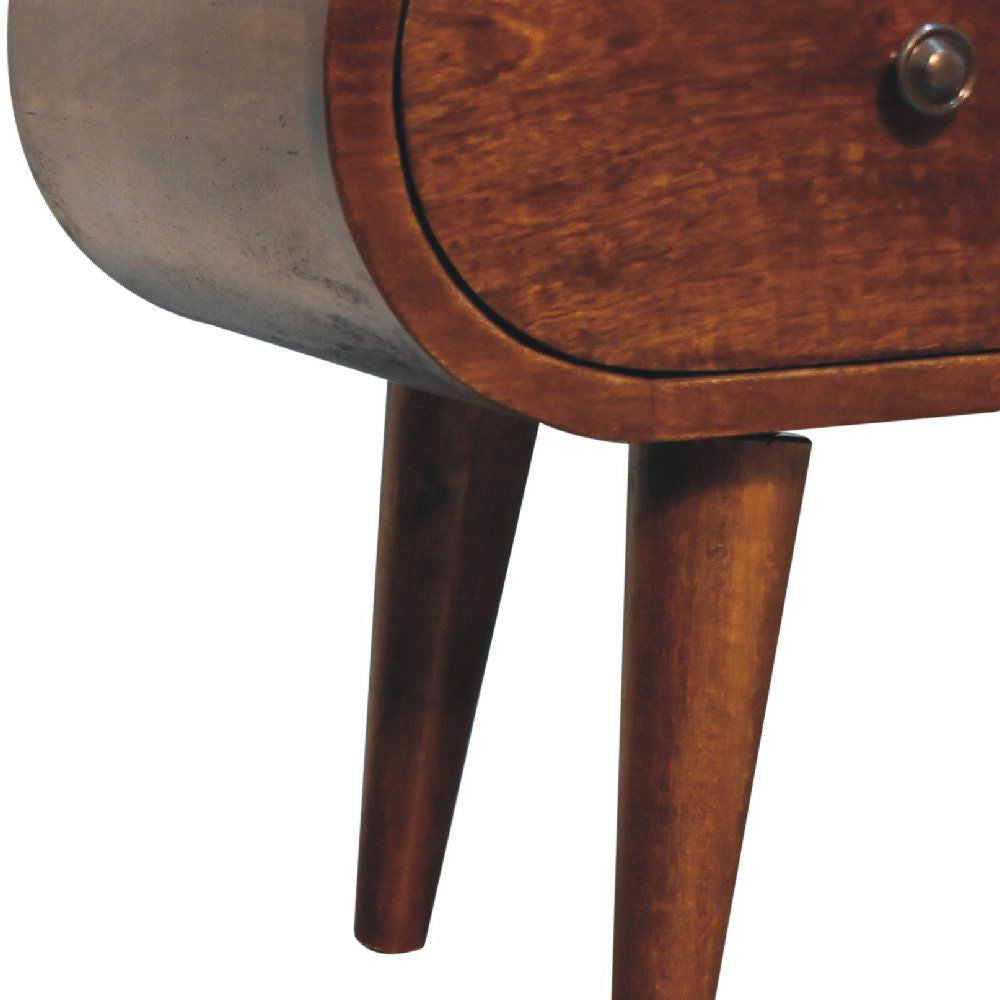 Artisan - Chestnut Circular TV Unit