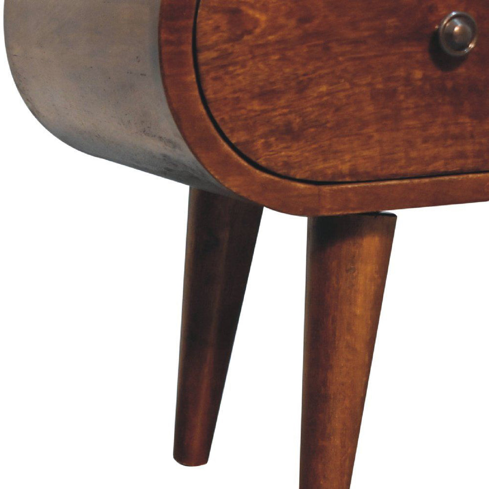 Artisan - Chestnut Circular TV Unit