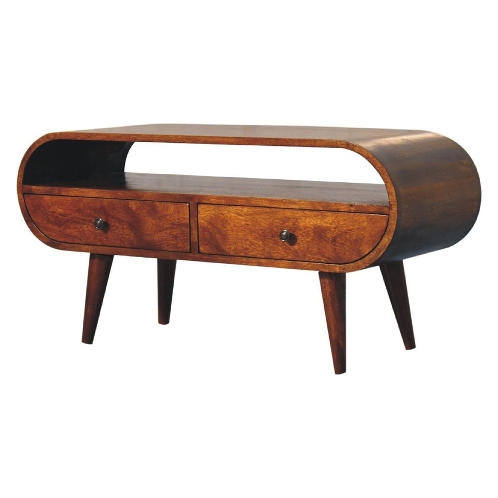 Artisan - Chestnut Circular TV Stand