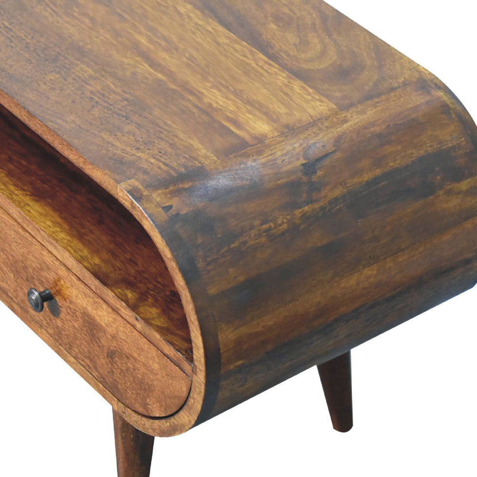 Artisan - Chestnut Circular TV Stand