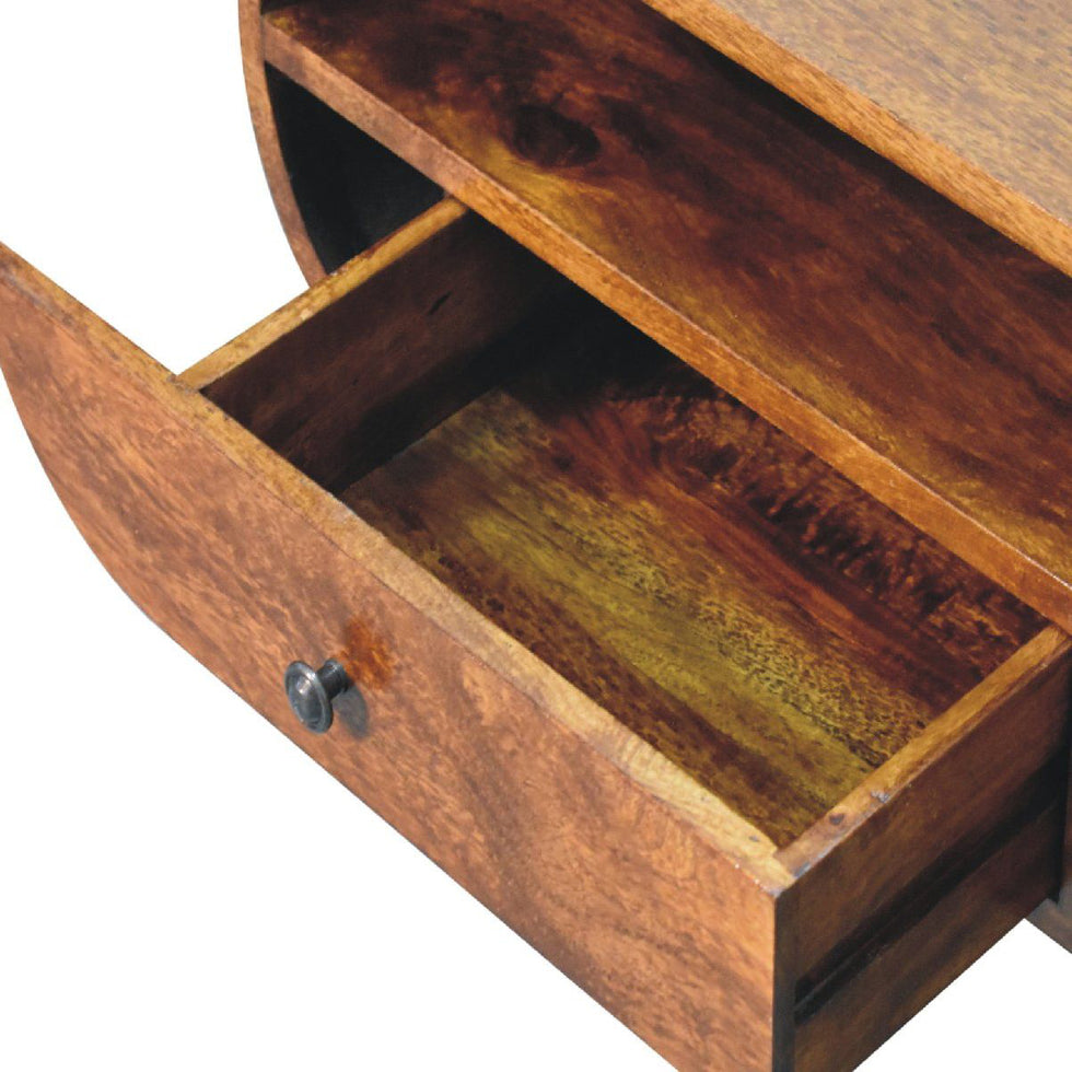 Artisan - Chestnut Circular TV Stand