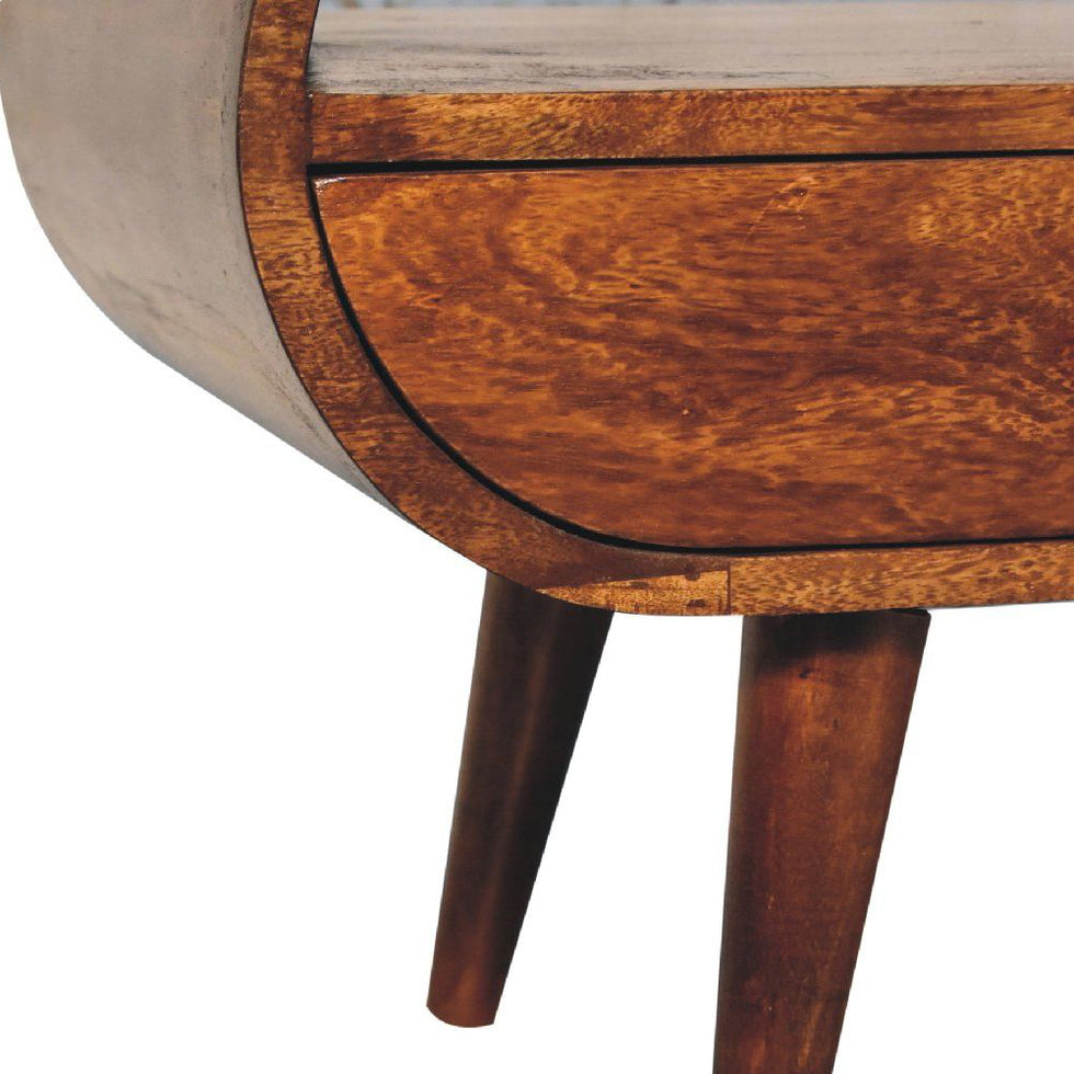 Artisan - Chestnut Circular TV Stand