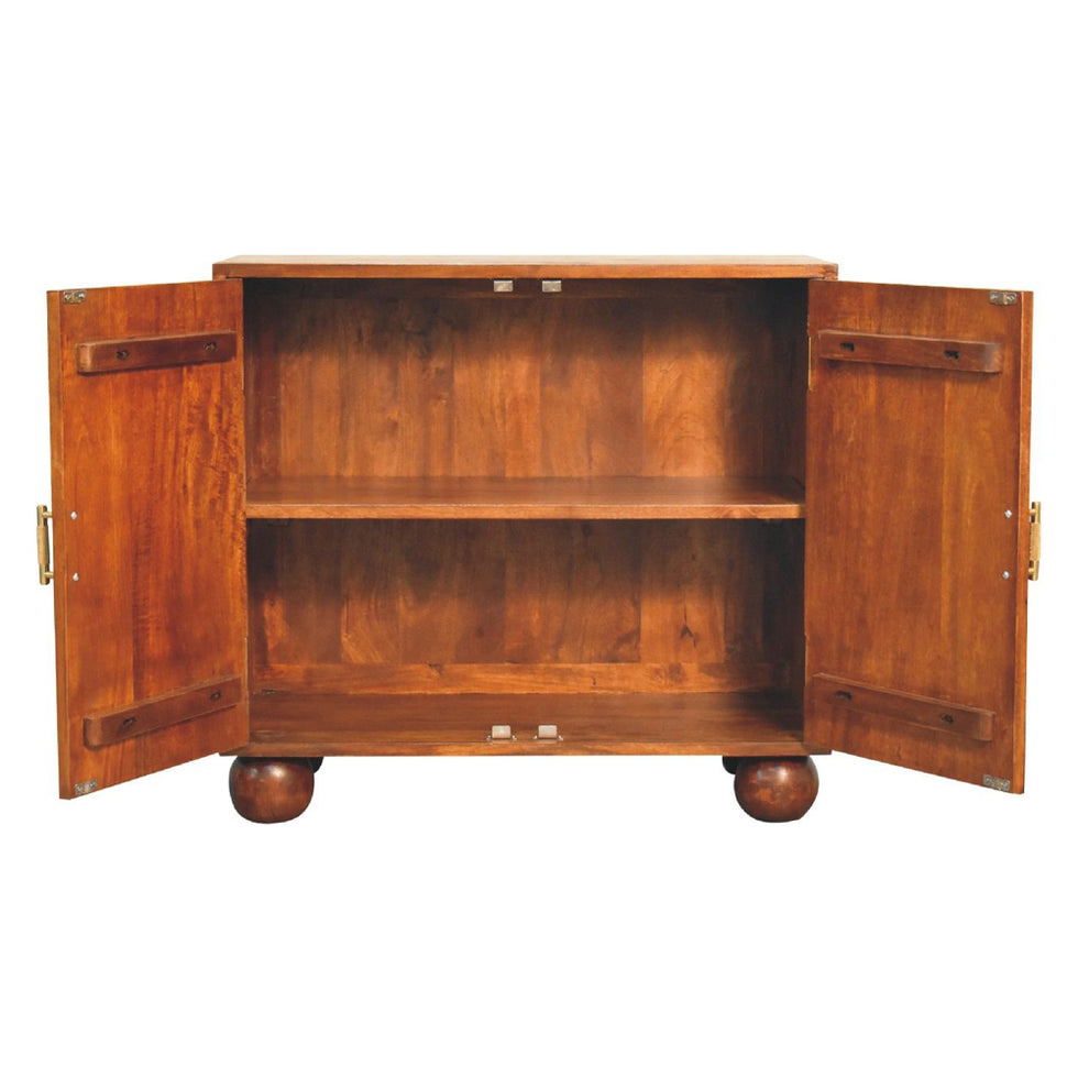 Artisan - Chestnut Carved Ball Cabinet