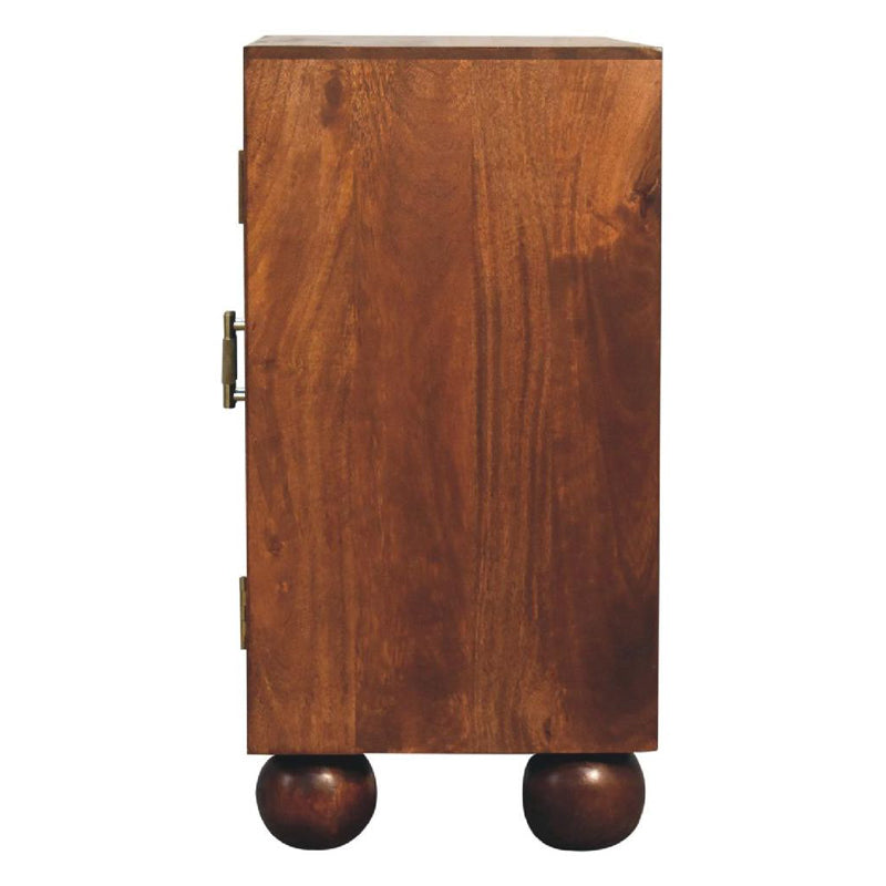 Artisan - Chestnut Carved Ball Cabinet