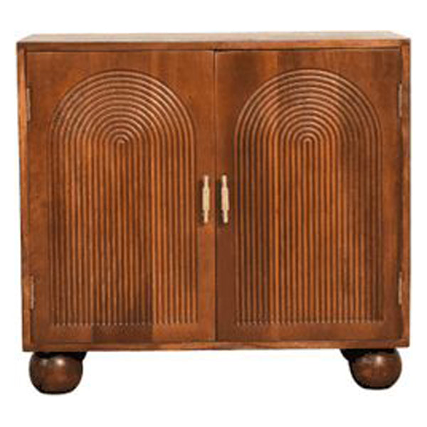 Artisan - Chestnut Carved Ball Cabinet