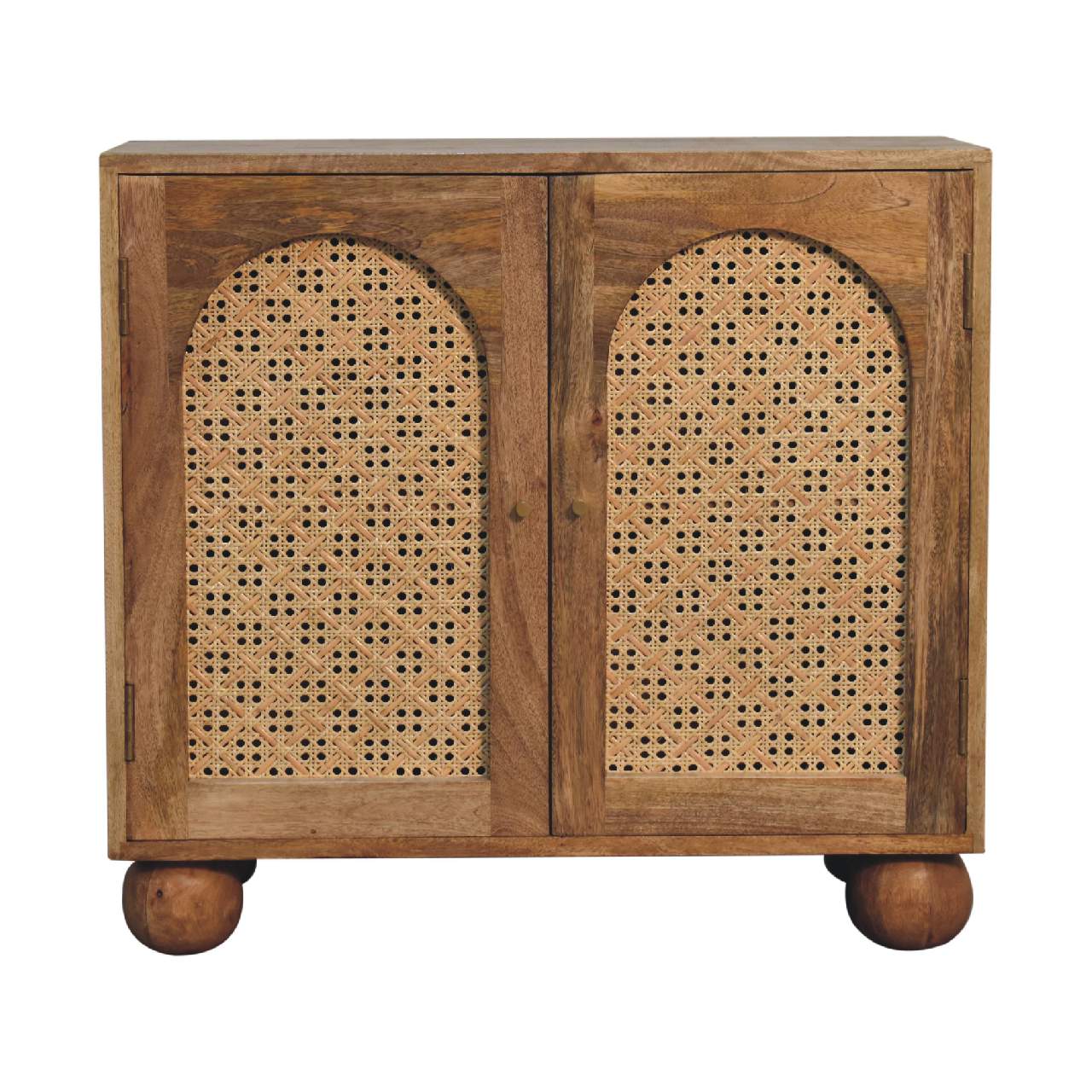 Artisan - Rattan Ball Cabinet in Oak-Ish