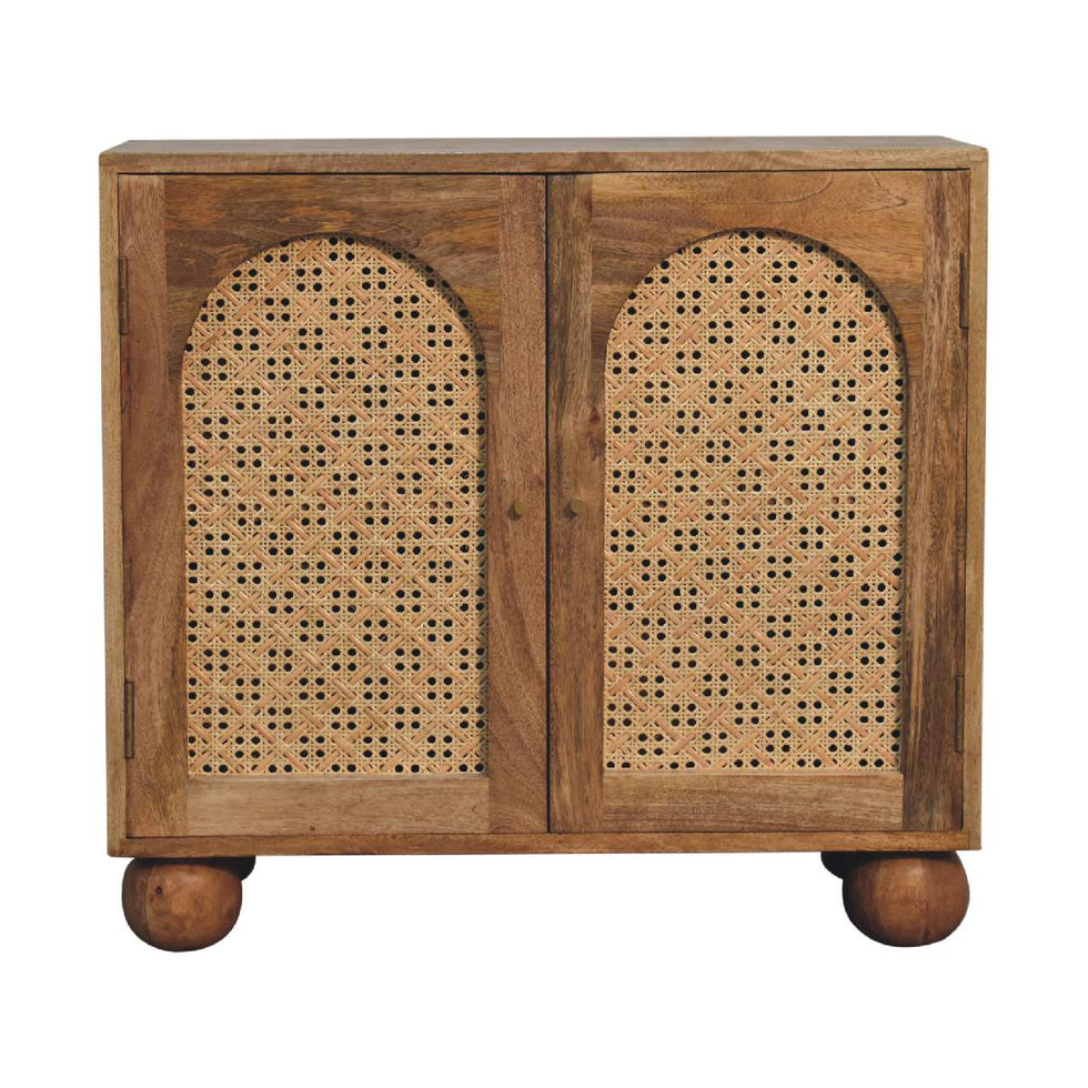 Artisan - Rattan Ball Cabinet in Oak-Ish