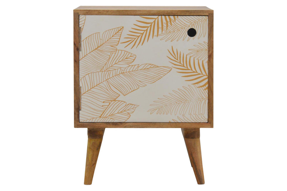 Artisan - Leaf Screen Printed Bedside