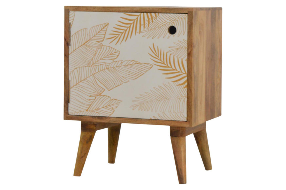Artisan - Leaf Screen Printed Bedside