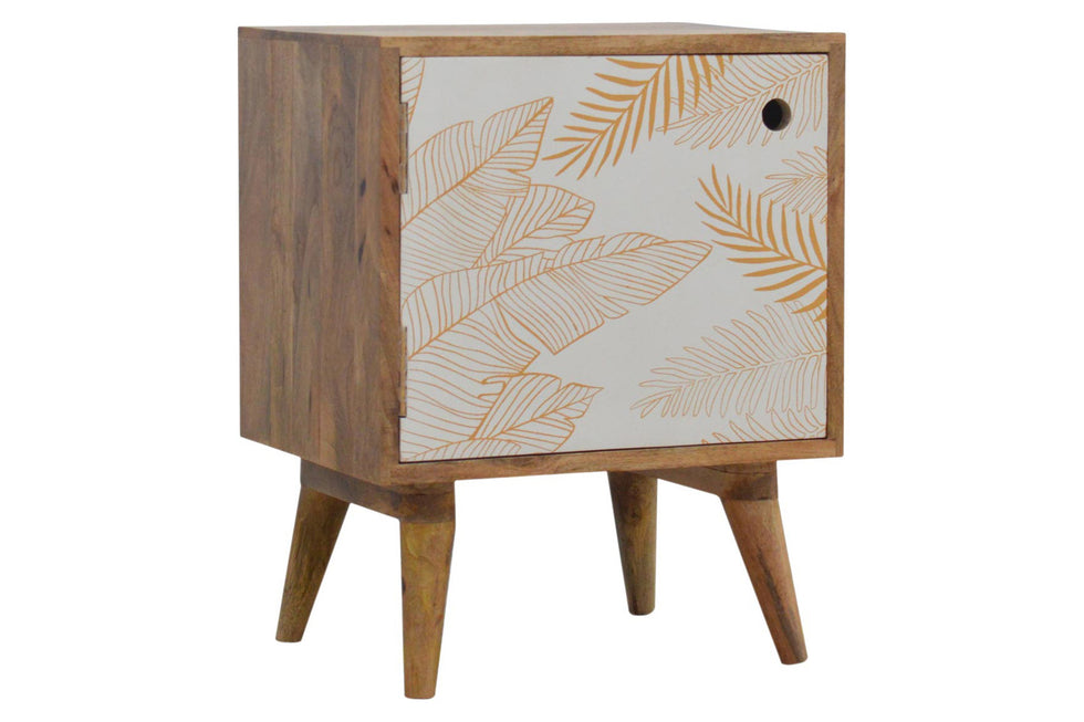 Artisan - Leaf Screen Printed Bedside