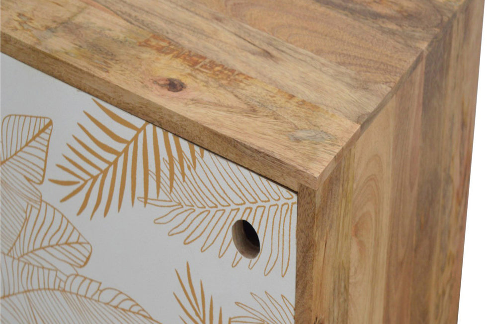 Artisan - Leaf Screen Printed Bedside