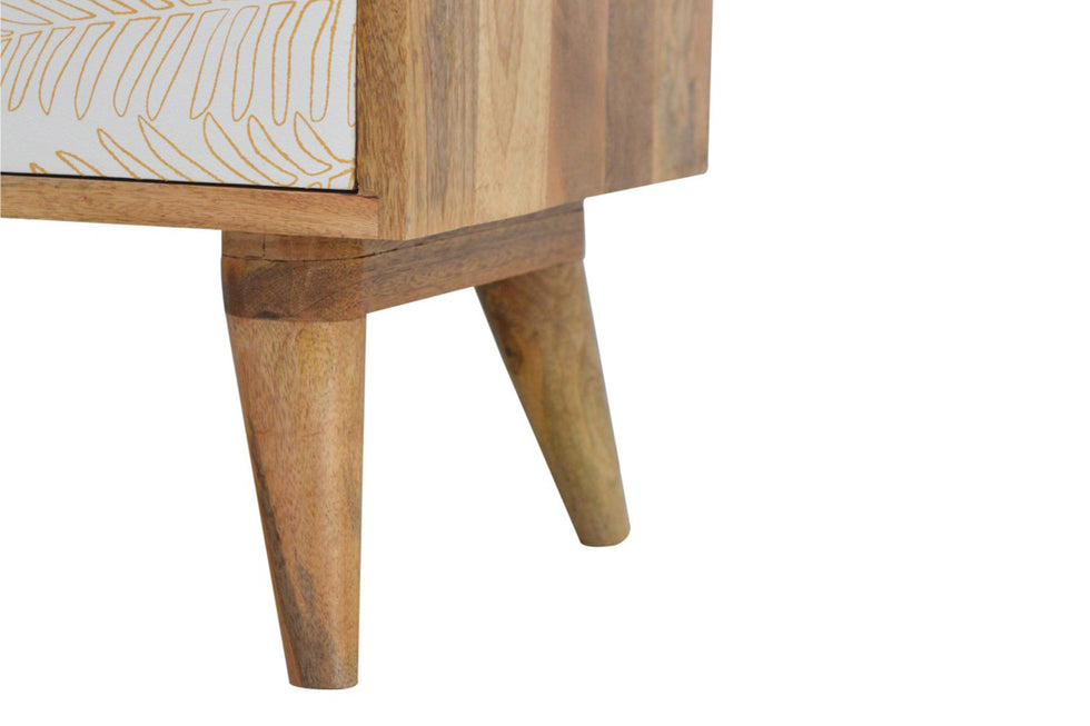 Artisan - Leaf Screen Printed Bedside