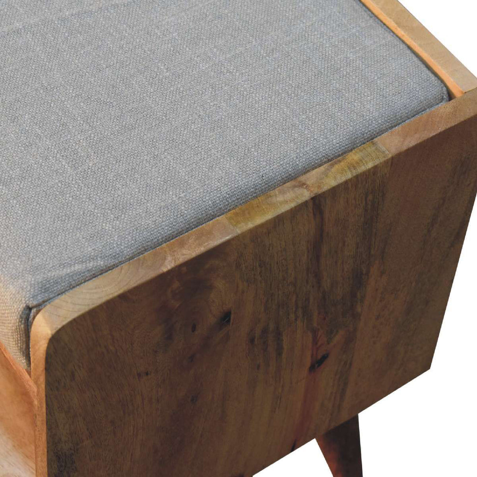 Artisan - Oak-Ish Nordic Storage Bench With Mud Linen