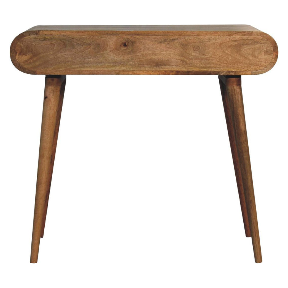 Artisan - Curved Chestnut Writing Desk