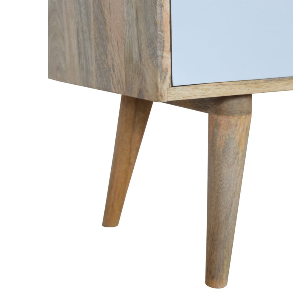 Artisan - Painted Media Unit with 3 Drawer in Gray